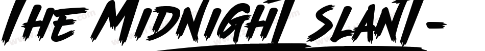 The Midnight (Slant)字体转换